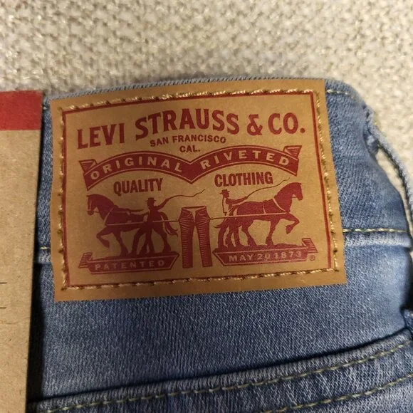 Levis 311 Shaping Skinny Mid Rise Light Wash Jeans Women's W34 L30 Denim NWT - Picture 13 of 15
